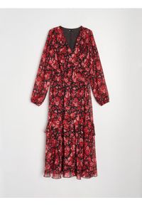 Sinsay - Szyfnowa sukienka maxi - wielobarwny. Długość: maxi #1