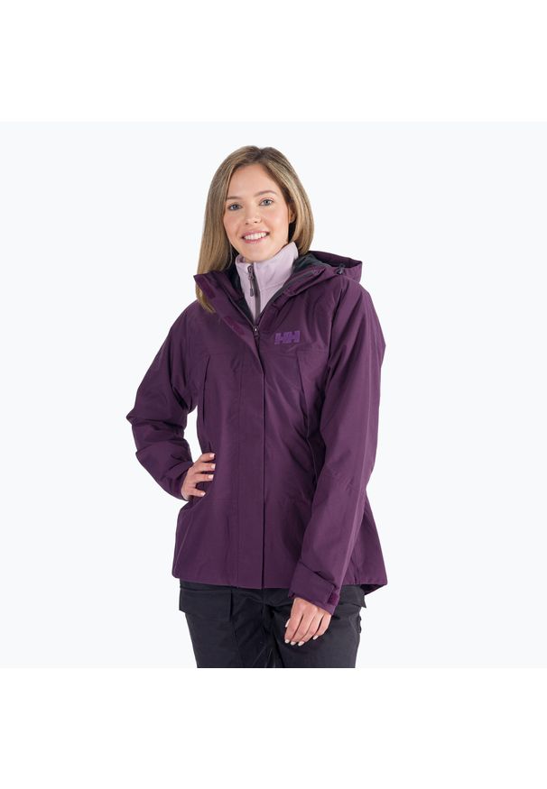 Kurtka zimowa damska Helly Hansen Banff Insulated. Kolor: fioletowy. Sezon: zima. Sport: narciarstwo