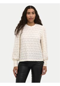Kaffe Bluzka Tine 10509099 Écru Regular Fit. Kolor: kremowy. Materiał: syntetyk #1