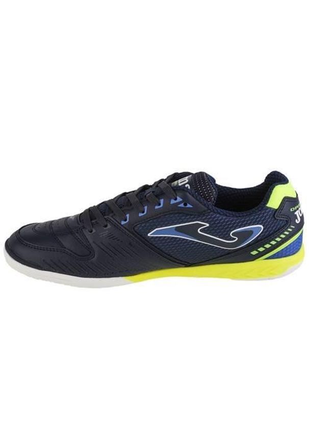 Buty piłkarskie halowe unisex Joma Dribling do futsalu ze wzmocnionym czubem. Kolor: wielokolorowy, niebieski, czarny. Sport: piłka nożna