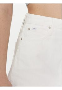 Calvin Klein Jeans Spódnica jeansowa J20J222813 Biały Regular Fit. Kolor: biały. Materiał: bawełna #3
