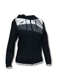 Kurtka do piłki nożnej damska Joma Supernova II z kapturem. Typ kołnierza: kaptur. Kolor: czarny, biały, wielokolorowy. Sport: piłka nożna #1