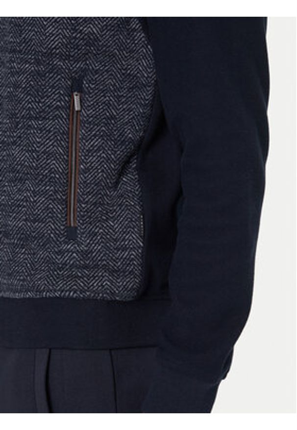 Bugatti Kurtka przejściowa 8700-85054D Granatowy Regular Fit. Kolor: niebieski. Materiał: bawełna
