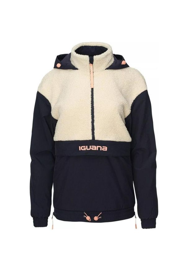 Iguana - Bluza Z Kapturem Dla Kobiet. Typ kołnierza: kaptur. Kolor: różowy, beżowy, wielokolorowy, czarny. Sport: turystyka piesza