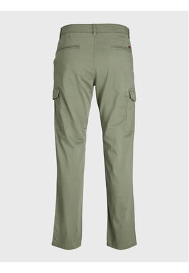 Jack & Jones Spodnie materiałowe Ollie 12224001 Zielony Regular Fit. Kolor: zielony. Materiał: bawełna
