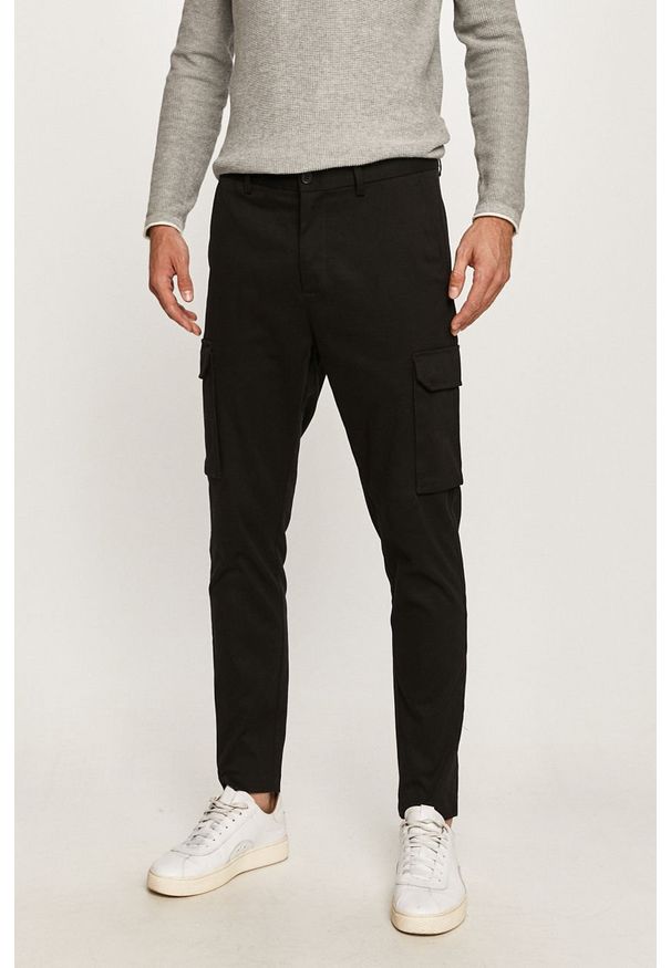 Clean Cut Copenhagen - Spodnie. Kolor: czarny. Materiał: tkanina, bawełna, elastan. Wzór: gładki