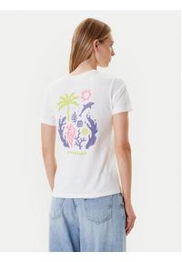 Converse T-Shirt Sea 10027759-A01 Biały Regular Fit. Kolor: biały. Materiał: bawełna