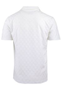 Męska Koszulka Polo z Dekoltem Bez Guzików - Brave Soul - Kość Słoniowa. Okazja: na co dzień. Typ kołnierza: polo. Kolor: biały. Materiał: elastan, poliester. Styl: casual #6