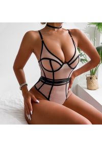 Intica - Body modelujące z przezroczystymi wstawkami Thomasa. Kolor: wielokolorowy. Materiał: materiał #3