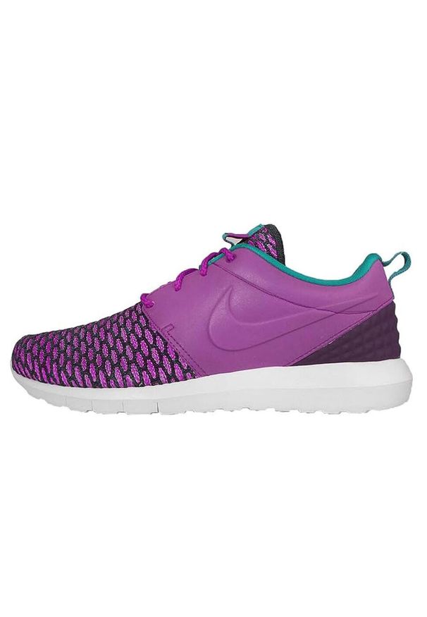 Nike - Męskie Buty Treningowe Roshe Nm Flyknit. Kolor: fioletowy, zielony, wielokolorowy. Sezon: zima