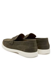 TOMMY HILFIGER - Tommy Hilfiger Mokasyny Nubuck P Loafer FM0FM05350 Khaki. Kolor: brązowy. Materiał: nubuk, skóra #6