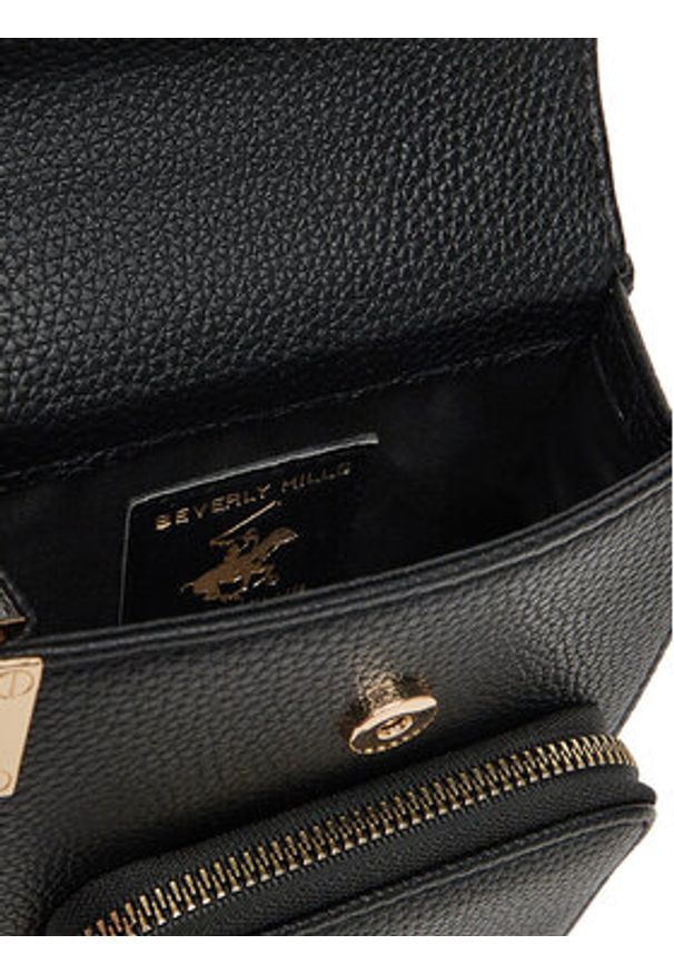 Beverly Hills Polo Club Torebka BHPC-L-007-07 Czarny. Kolor: czarny. Materiał: skórzane