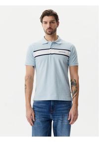 Guess Jeans Polo M5GP29 KCJV1 Błękitny Regular Fit. Typ kołnierza: polo. Kolor: niebieski. Materiał: bawełna #1