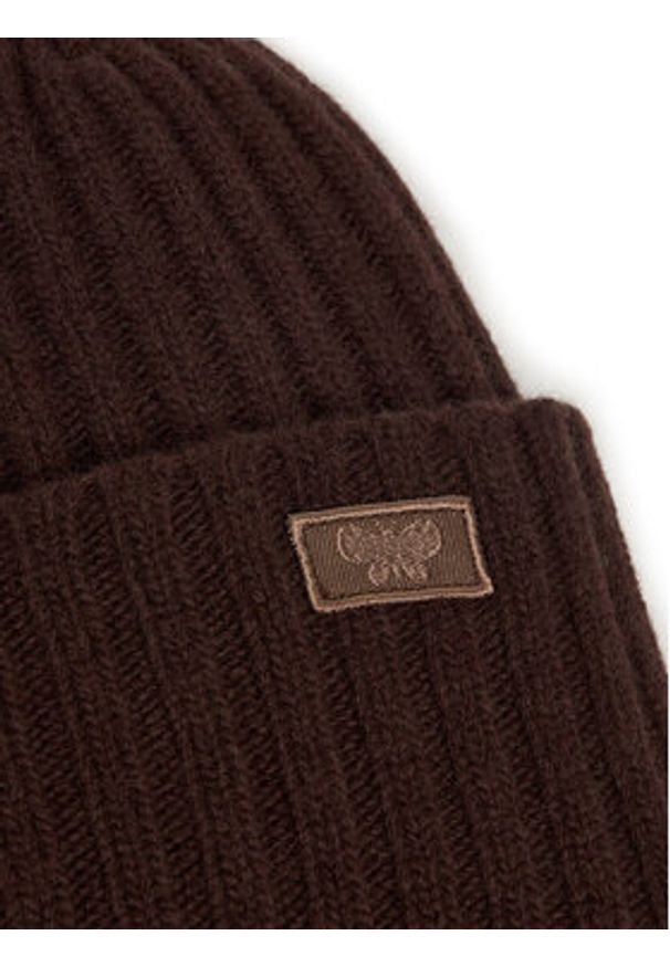 Weekend Max Mara Czapka Ritmo 2525576035 Brązowy. Kolor: brązowy. Materiał: wełna, materiał
