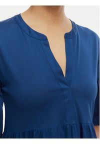 Weekend Max Mara Sukienka codzienna Saggina 2615621042 Niebieski Regular Fit. Okazja: na co dzień. Kolor: niebieski. Materiał: bawełna. Typ sukienki: proste. Styl: casual #4