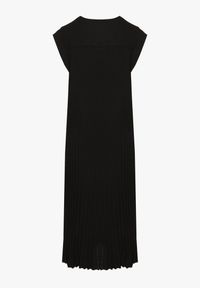 Born2be - Czarna Plisowana Sukienka Mavence. Okazja: na co dzień. Kolor: czarny. Wzór: nadruk. Styl: casual, klasyczny #4