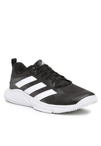 Adidas - adidas Buty halowe Court Team Bounce 2.0 Shoes HR0609 Czarny. Kolor: czarny. Materiał: materiał #5
