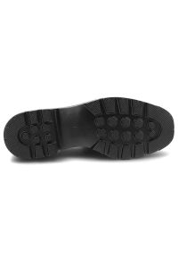 Czarne Mokasyny Filippo Eleganckie Skórzane Buty Damskie. Okazja: na co dzień. Zapięcie: bez zapięcia. Kolor: czarny. Materiał: lakier, skóra ekologiczna. Szerokość cholewki: normalna. Obcas: na obcasie. Styl: elegancki. Wysokość obcasa: niski