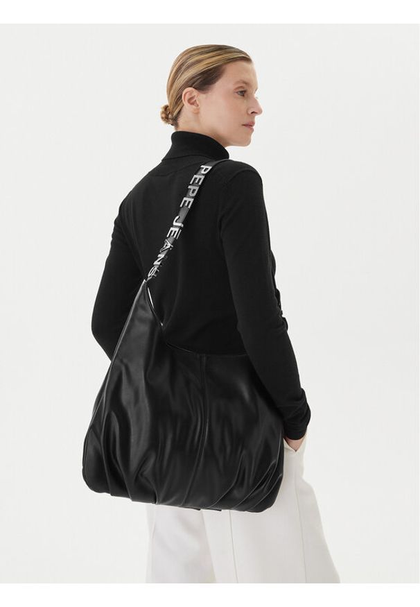 Pepe Jeans Torebka Ginevre PL0300076 Czarny. Kolor: czarny. Materiał: skórzane