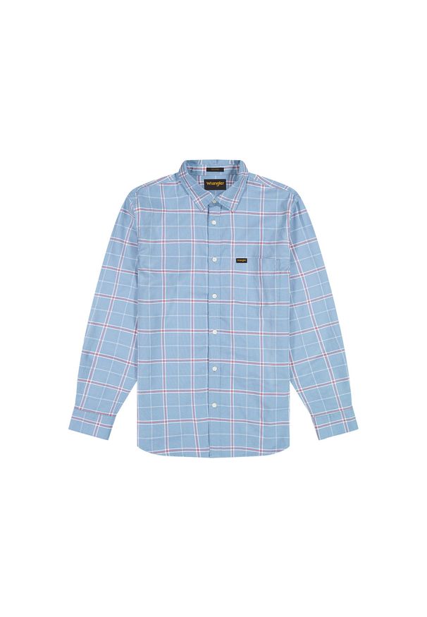 Wrangler - MĘSKA KOSZULA WRANGLER 1 PKT SHIRT ASHLEY BLUE 112378488
