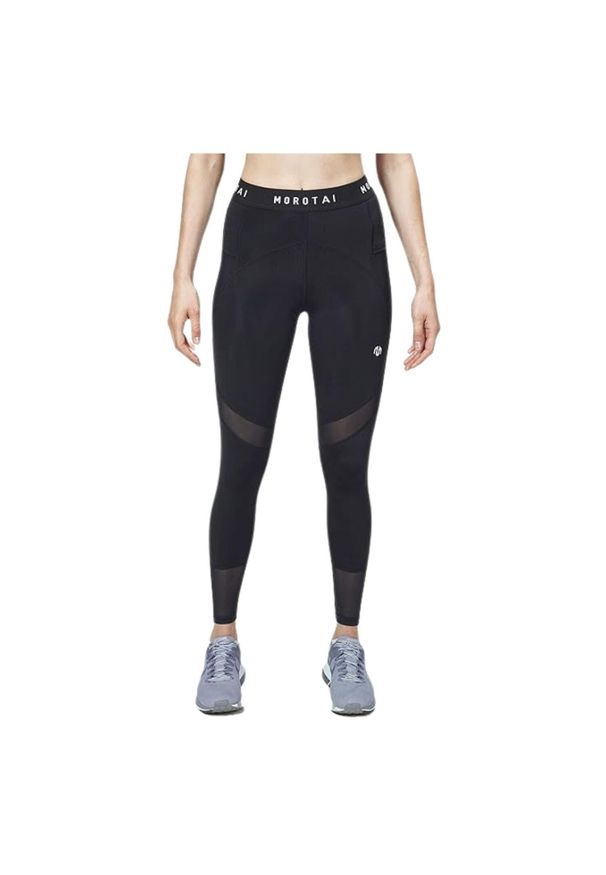 MOROTAI - Legginsy treningowe damskie Morotai Mesh Performance. Kolor: czarny. Materiał: elastan, poliamid. Sport: fitness