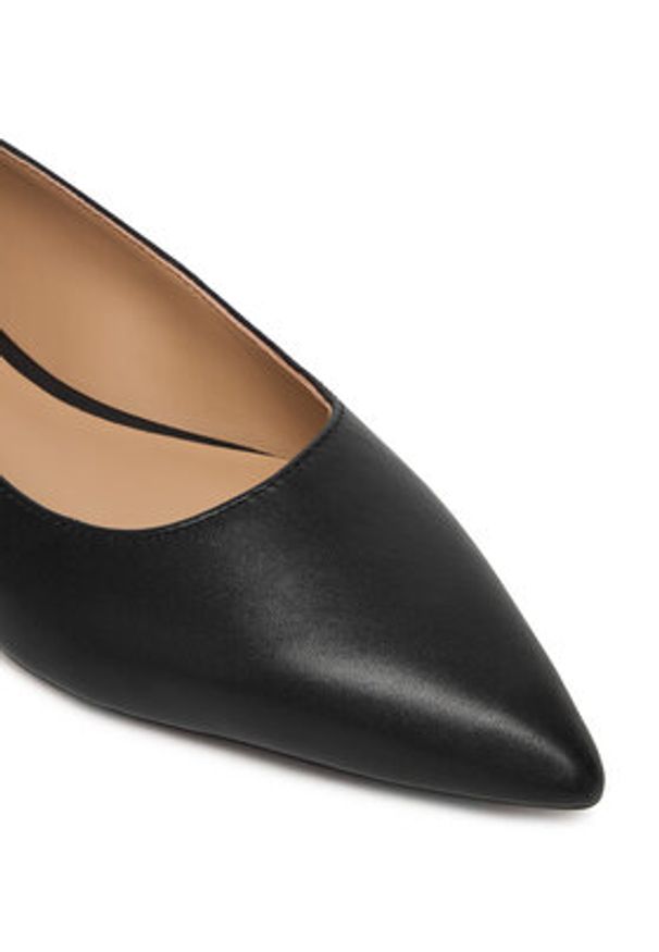 Lauren Ralph Lauren - LAUREN RALPH LAUREN Baleriny Londyn 802P09039001 Czarny. Kolor: czarny. Materiał: skóra