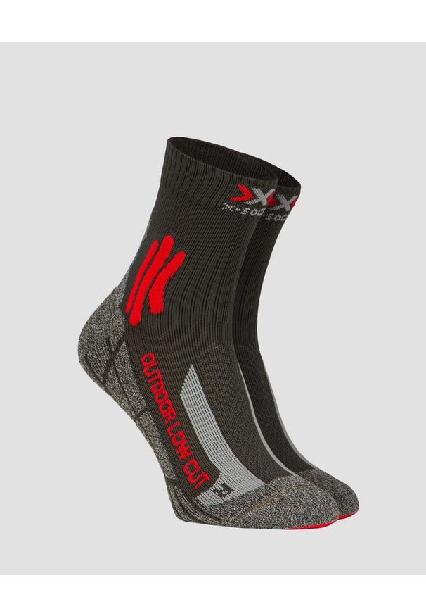 X-Socks - Skarpety trekkingowe X-SOCKS TREK OUTDOOR LOW CUT 4.0. Kolor: szary. Sport: outdoor
