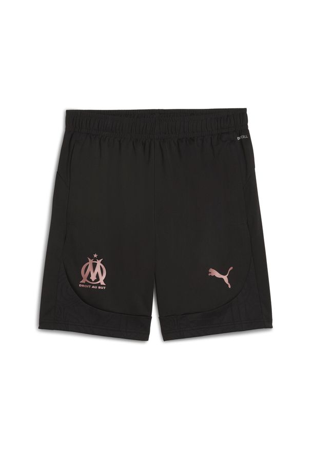 Puma - Męskie szorty treningowe Olympique Marsylia PUMA Black Copper Metallic. Kolor: wielokolorowy, szary, czarny. Sport: piłka nożna