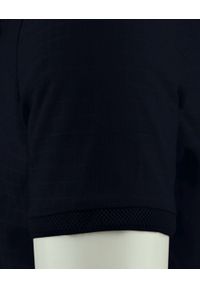 Dzianinowe Polo - Dekolt na Zamek - Brave Soul - Granat. Okazja: na co dzień. Typ kołnierza: polo. Kolor: niebieski. Materiał: poliester. Styl: casual #4