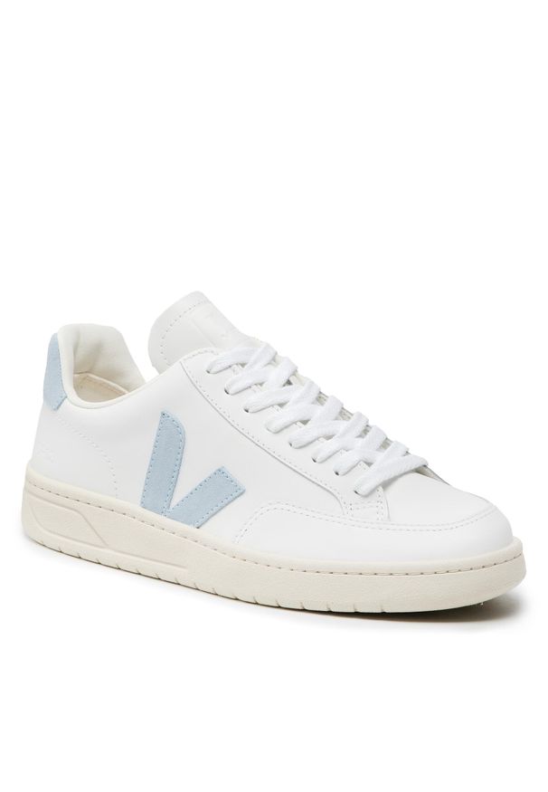 Sneakersy Veja V-12 XD0202787A Extra White Steel. Kolor: biały. Materiał: skóra