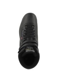 Buty do chodzenia damskie Reebok Freestyle. Zapięcie: rzepy. Kolor: czarny. Materiał: tkanina, materiał, skóra, syntetyk. Szerokość cholewki: normalna. Sport: turystyka piesza