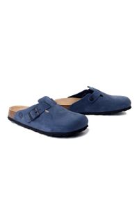 Dr. Brinkmann - DR. BRINKMANN 600177-05 navy, klapki damskie. Kolor: niebieski. Materiał: skóra #1