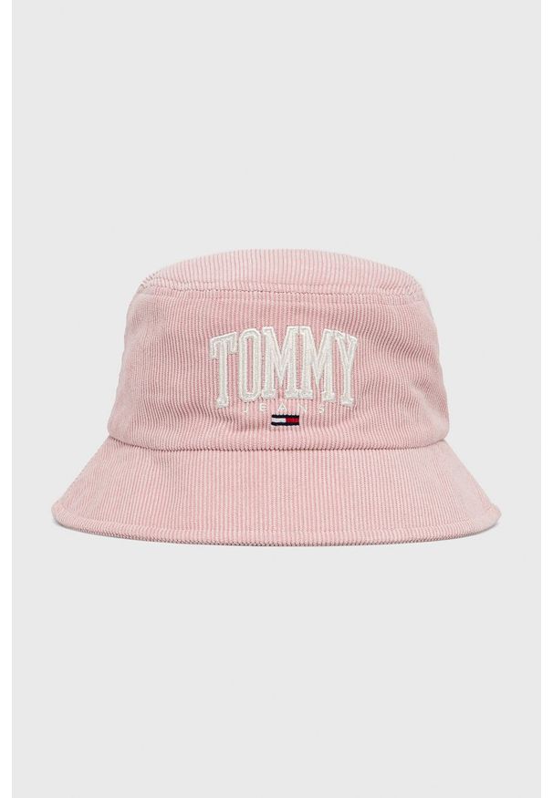 Tommy Jeans Kapelusz AW0AW11179.PPYY kolor różowy. Kolor: różowy