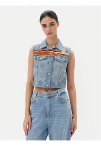 Levi's® Kamizelka 002A7-0000 Niebieski Standard Fit. Kolor: niebieski. Materiał: bawełna