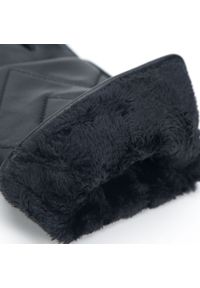 Wittchen - Damskie rękawiczki skórzane pikowane w zygzaki czarne. Kolor: czarny. Materiał: skóra. Wzór: aplikacja. Sezon: jesień, zima. Styl: elegancki #3
