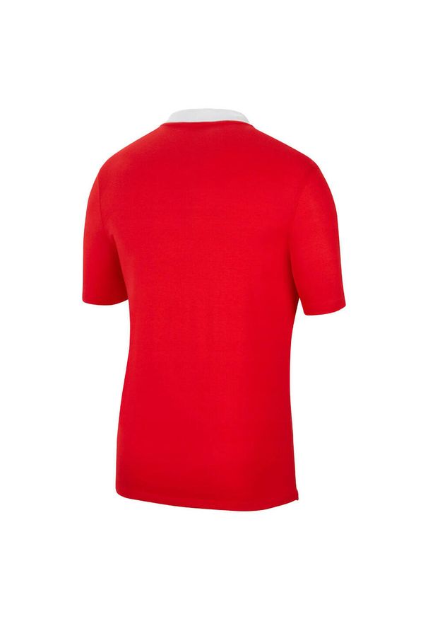 Nike - Koszulka Polo Z Krótkim Rękawem Dla Dzieci Park 20 DriFIT. Typ kołnierza: polo. Kolor: czerwony. Długość rękawa: krótki rękaw. Długość: krótkie
