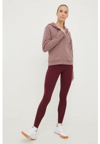 adidas Performance bluza damska kolor różowy z kapturem gładka. Okazja: na co dzień. Typ kołnierza: kaptur. Kolor: różowy. Materiał: bawełna, materiał. Wzór: gładki. Styl: casual #2