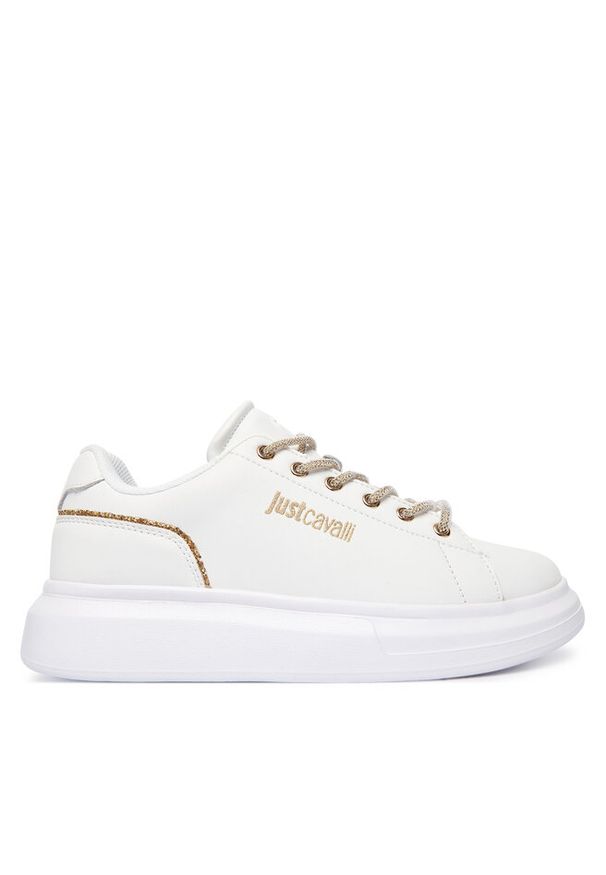 Sneakersy Just Cavalli. Kolor: biały