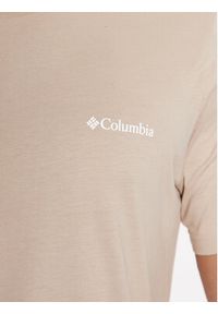 columbia - Columbia T-Shirt CSC™ Seasonal Logo Tee Brązowy Regular Fit. Kolor: brązowy. Materiał: syntetyk, bawełna #5