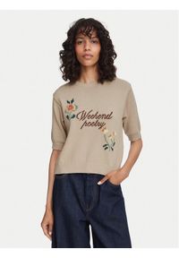 Weekend Max Mara Sweter Fiacre 2625366191 Beżowy Regular Fit. Kolor: beżowy. Materiał: bawełna #1