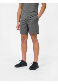 4f - 4F Spodenki treningowe szybkoschnące męskie 3XL. Kolor: szary. Materiał: guma, włókno, materiał