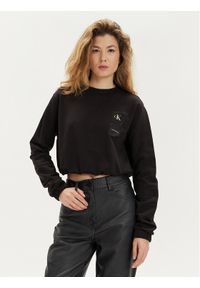 Calvin Klein Jeans Bluza J20J223081 Czarny Regular Fit. Kolor: czarny. Materiał: bawełna #1