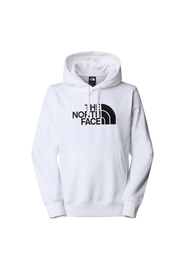 Bluza męska The North Face Drew Peak 0A89EMLA91 - biała. Typ kołnierza: kaptur. Kolor: biały. Materiał: poliester, bawełna. Styl: klasyczny. Sport: wspinaczka