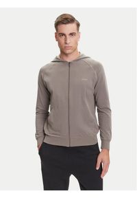 BOSS Bluza Mix&Match 50515313 Brązowy Regular Fit. Kolor: brązowy. Materiał: bawełna #1