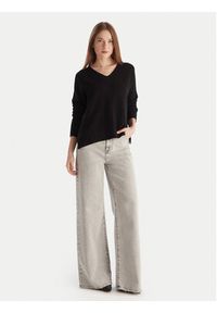 Kontatto Sweter 3M0842C Czarny Relaxed Fit. Kolor: czarny. Materiał: syntetyk #5