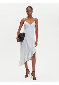 Guess Sukienka codzienna W5GK44 D5N81 Niebieski Regular Fit. Okazja: na co dzień. Kolor: niebieski. Materiał: syntetyk. Typ sukienki: proste. Styl: casual #5