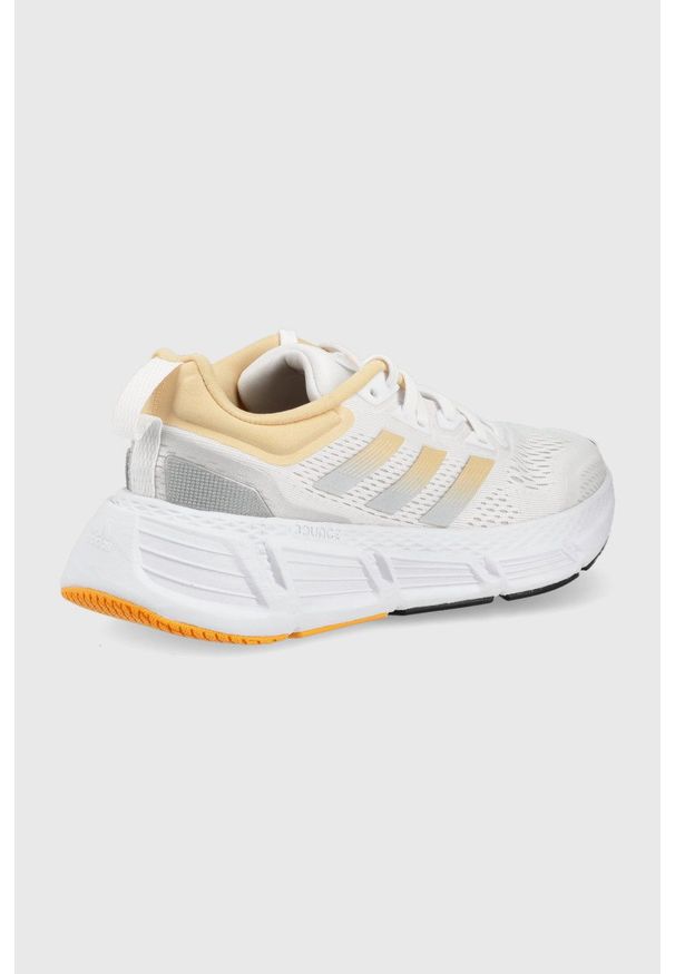 Adidas - adidas buty do biegania Questar kolor biały. Zapięcie: sznurówki. Kolor: biały. Materiał: materiał, guma. Szerokość cholewki: normalna