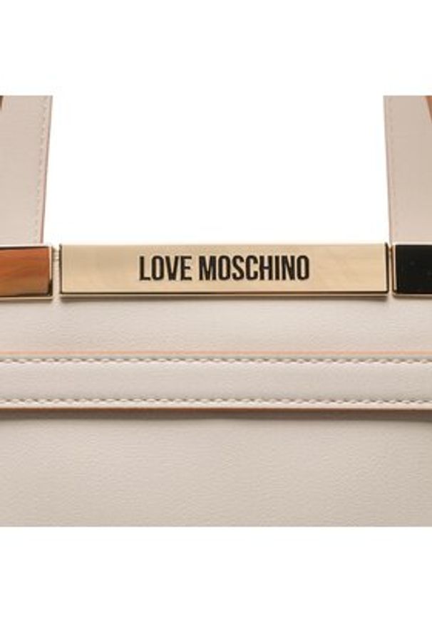Love Moschino - LOVE MOSCHINO Torebka JC4323PP0GKF0103 Beżowy. Kolor: beżowy. Materiał: skórzane