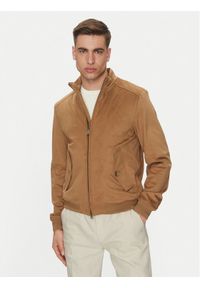 Geox Kurtka z imitacji skóry Blainey M5520P T3196 F5265 Beżowy Regular Fit. Kolor: beżowy. Materiał: skóra