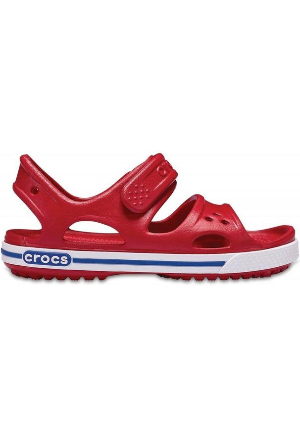 Crocs sandały dla dzieci Crocband II Sandal PS Kids czerwono-niebieskie. Kolor: czerwony